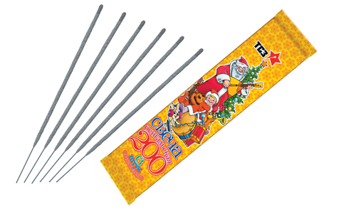  Бенгальские свечи 6 шт 200 мм в пакете  в Уссурийске